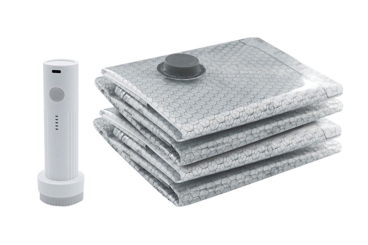 18 Pieces Travel Vacuum Storage Bag Set with Air Pump