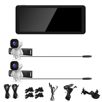 Dual View Kids Car Camera with 6.86 inches HD Display with Night Vision Adjustable Angle