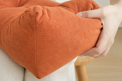 Lumbar Support Pillow PP Cotton Low Back Pillow Office Chair Lumbar Cushion-Orange
