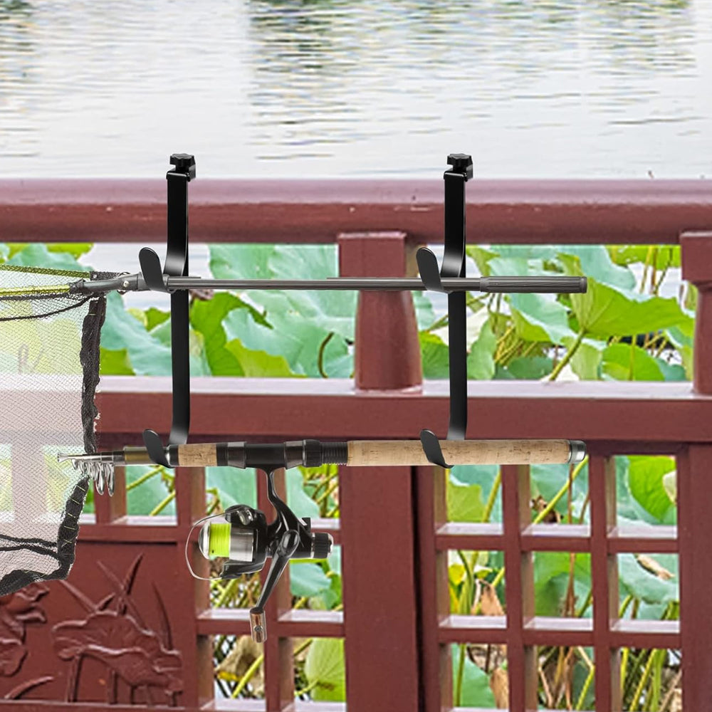 2Pcs Adjustable Pool Pole Hanger Fence Hook  Hanging Pool Equipment
