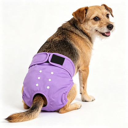 3 Pack Washable Reusable Female Dog Diapers for Heat Cycles