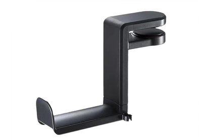 Headset Holder Headphone Hook Rotating Arm Under Desk Headphone Hanger -Black