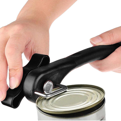 Smooth Edge Professional Can Opener Manual Stainless Steel Cut Lid Side-Black