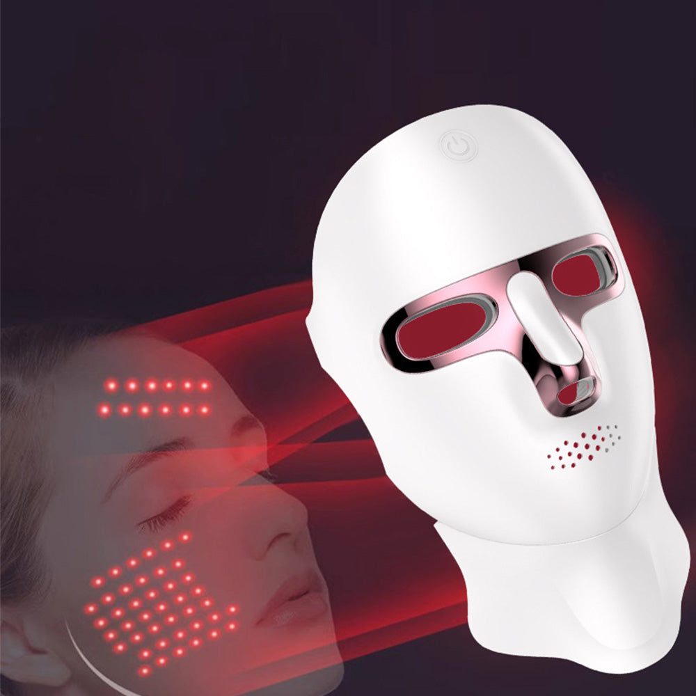 7-Colour LED Therapy Mask USB Rechargeable Facial Light Face and Neck Mask Skin Care Device