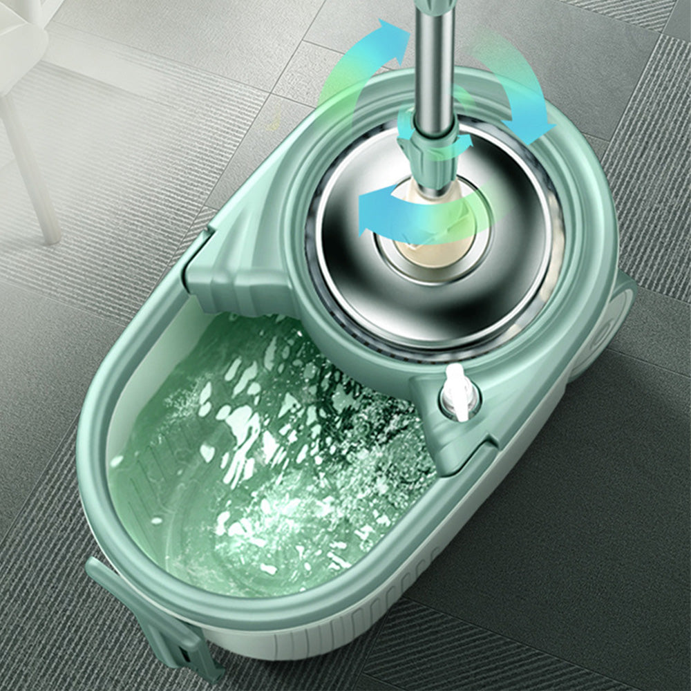 Mop and Bucket Set with Wringer 6 Replaceable Mop Heads
