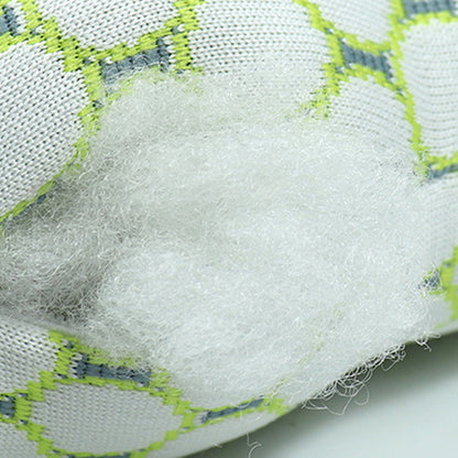 Square Ear Piercing Pillow for Side Sleepers with Central Ear Hole Green