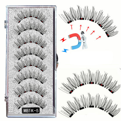 4 Pairs of False Eyelash Set Curler Clip Quantum Kit 3D Eye Lashes Tool Style 1