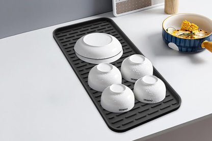 Silicone Coffee Mat with Detachable Dish Drying Mat