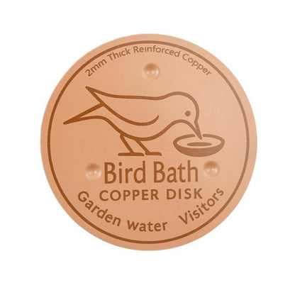 Copper Bird Bath Cleaning Disc -Round Shape
