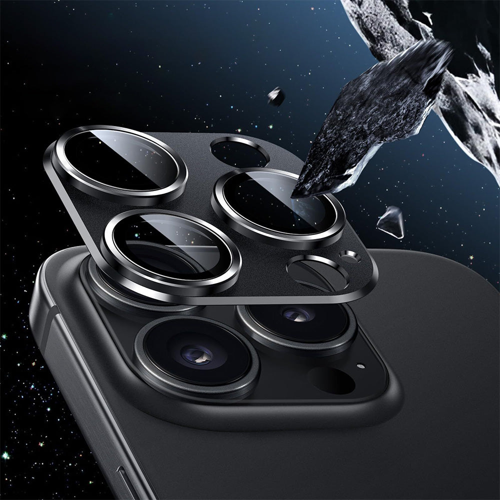 2Pcs Camera Lens Metal Glass Ring Protector for iPhone 16 Pro Max