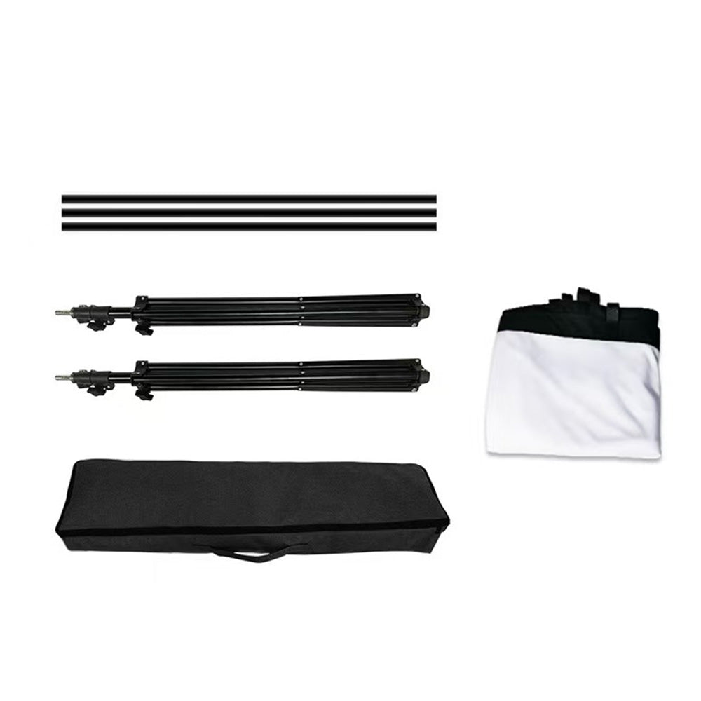 Portable Outdoor Projection Screen Double Stand Movie Screen with Carry Bag
