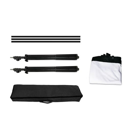 Portable Outdoor Projection Screen Double Stand Movie Screen with Carry Bag