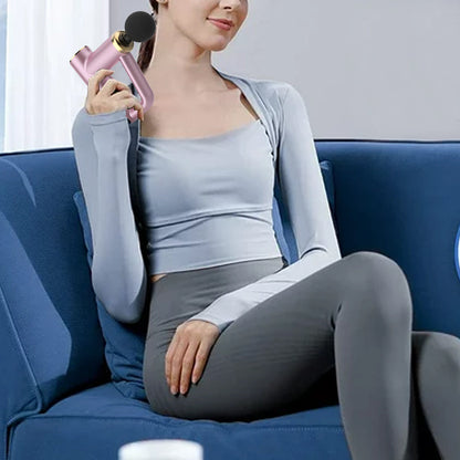 Muscle Massager Muscle Relaxing Massager with 4 Massage Heads Pink