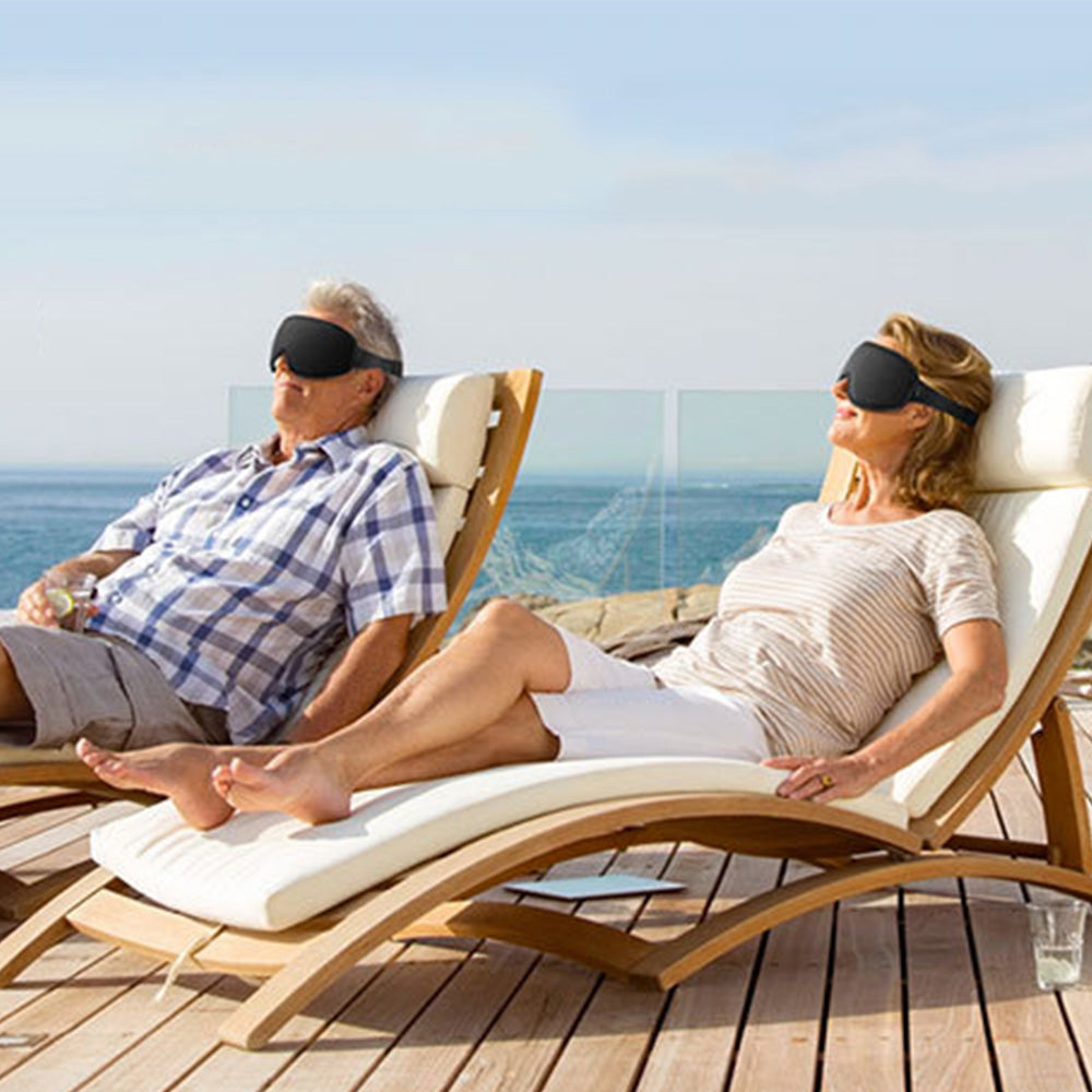 3D Sleeping Eye Mask Breathable Light Blocking Night Mask Black