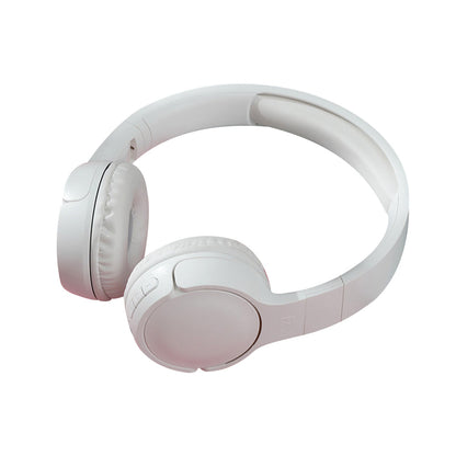 Rechargeable Bluetooth Wireless Headphones On-Ear Stereo Headset White