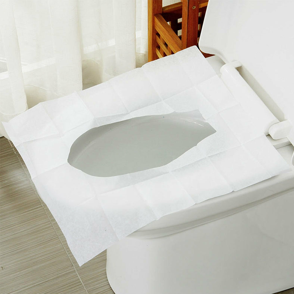 200Pcs Set Flushable Toilet Seat Cover Paper Portable Biodegradable Disposable Sanitary
