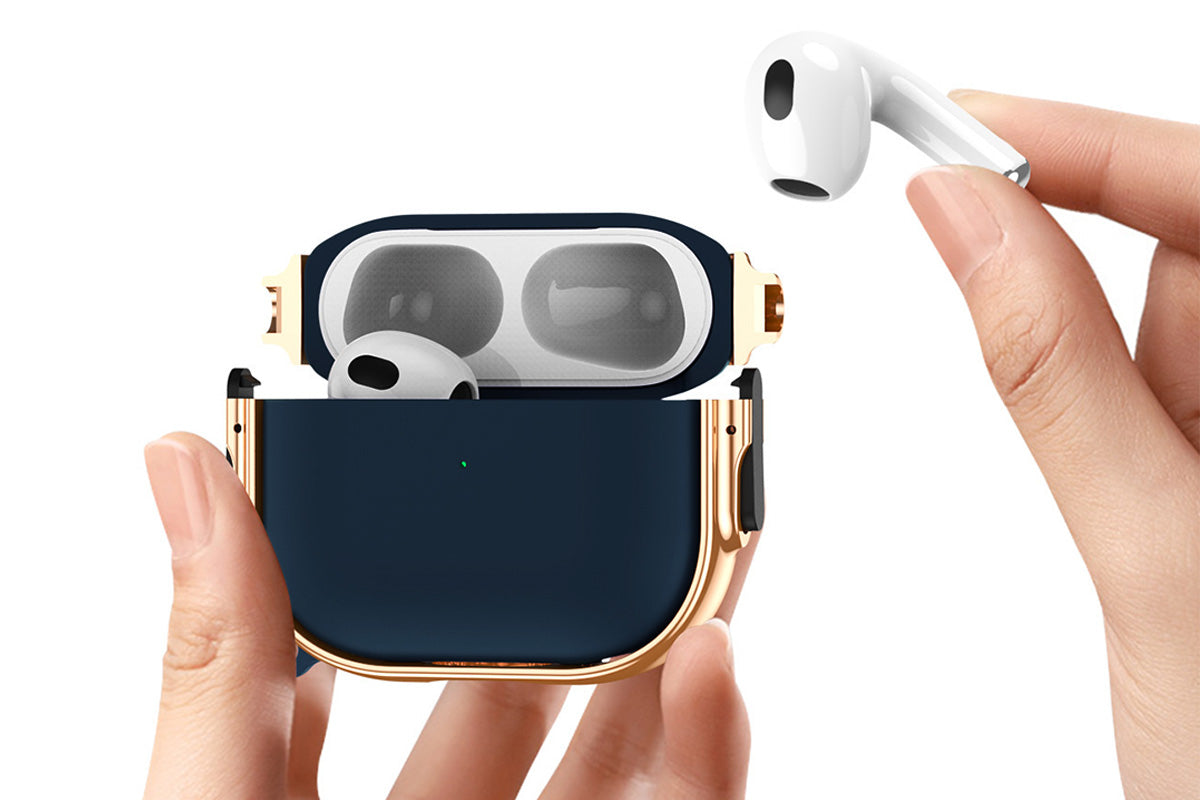 Shockproof Armor Protective Case for AirPods 4th Generation-Blue