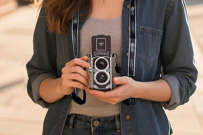 Mini Vintage Digital Camera with 16GB Card Retro Point and Shoot Pocket Camera