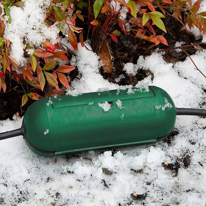 Outdoor Extension Cord Connector Cover with Latches Waterproof Cable Protection Box Green