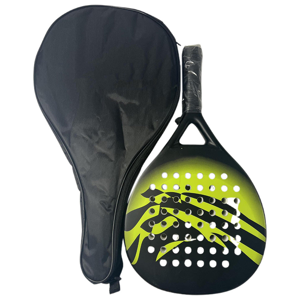 Carbon Fiber Paddle Tennis Racket with EVA Core & Carry Bag ââ‚?Beach/Court Green