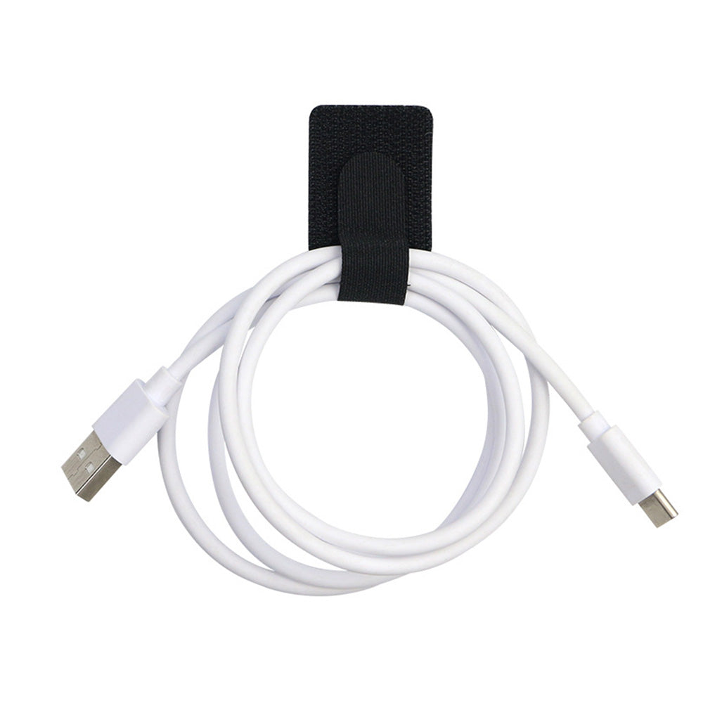 100Pcs Hook and Loop Cable Ties Sticky-back Cable Cord Organizer for Home Office