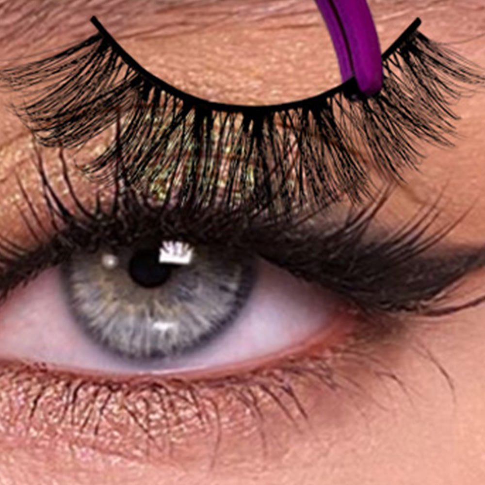 28 Pairs Lashes Full Volume False Eyelashes Synthetic Fibers Eyelashes Natural Look Cat Eye