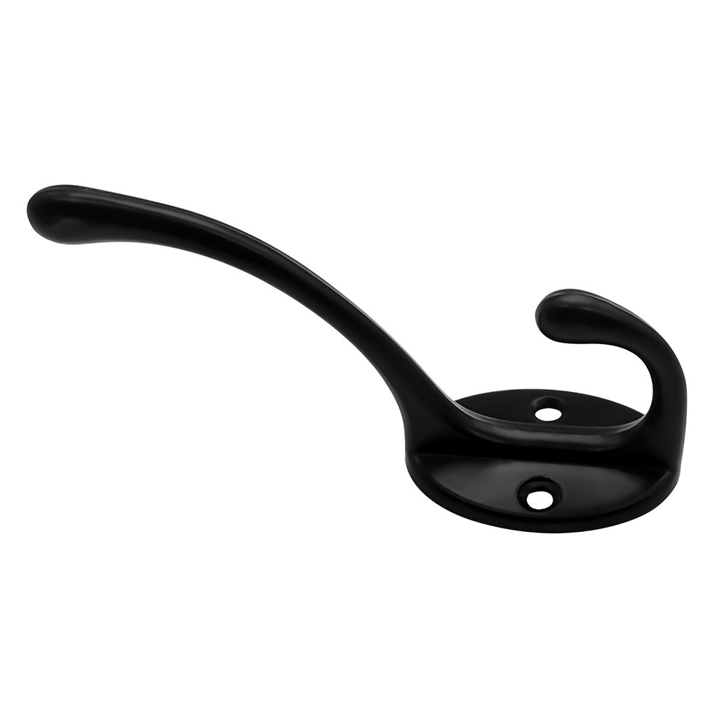10Pcs Coat Hooks Wall Hooks Mounted Farmhouse Coat Hangers for Bags Caps Keys-Black