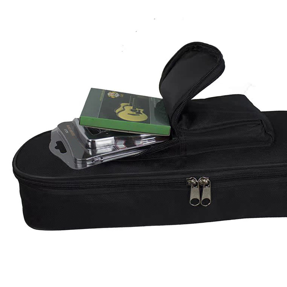 41-Inch Black Dual Strap Guitar Bag Protective Case for Acoustic & Electric