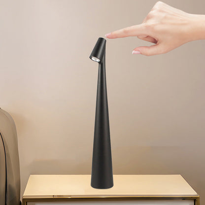 Portable Cordless LED Table Lamp Rechargeable with 3 Adjustable Brightness Levels Modes Black