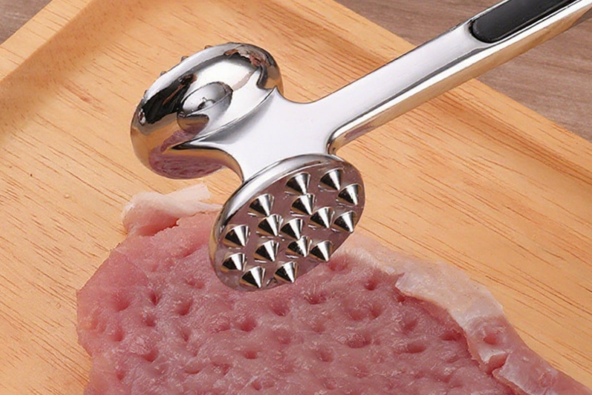 Meat Tenderizer Mallet Dual Sided Meat Hammer Chicken Pounder for Steak and Beef-With?Hanging?Hole