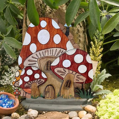 5Pcs Elf Door Fairy Tale House Door Miniature Garden Decor Christmas Tree Decoration