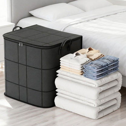 3 Pack 180L Foldable Clothes Storage Bags with Handles