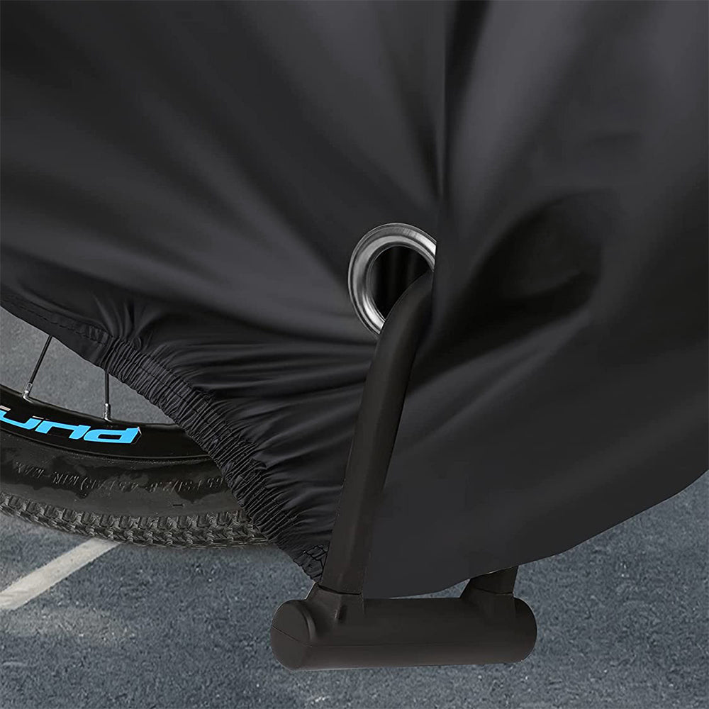 Outdoor Bike Cover Waterproof Electric Motorcycle Covers Rain Sun UV Dust Proof with Lock Hole Black