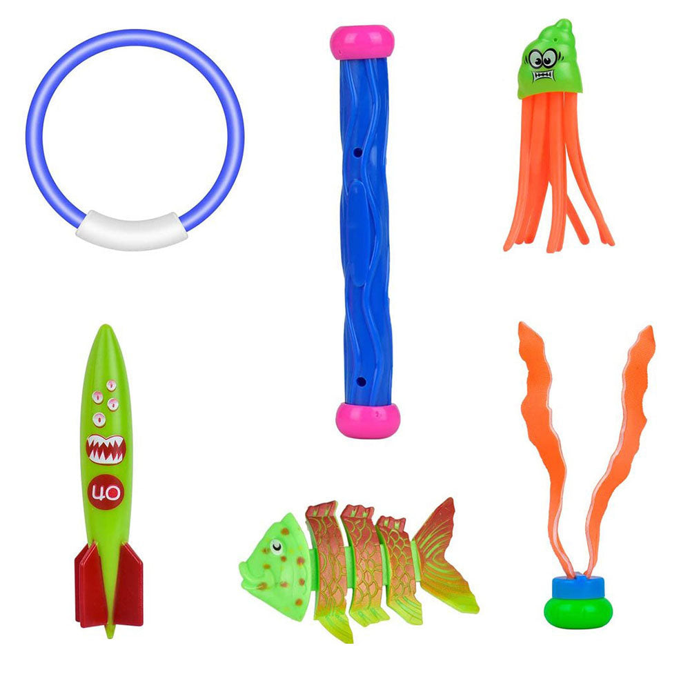 28Pcs Set Pool Diving Swimming Toys for Kids Summer Underwater Game Toys