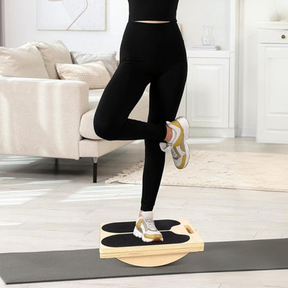 5 Angle Adjustable Calf Stretcher Slant Board Wood Balance Board for Home Gym