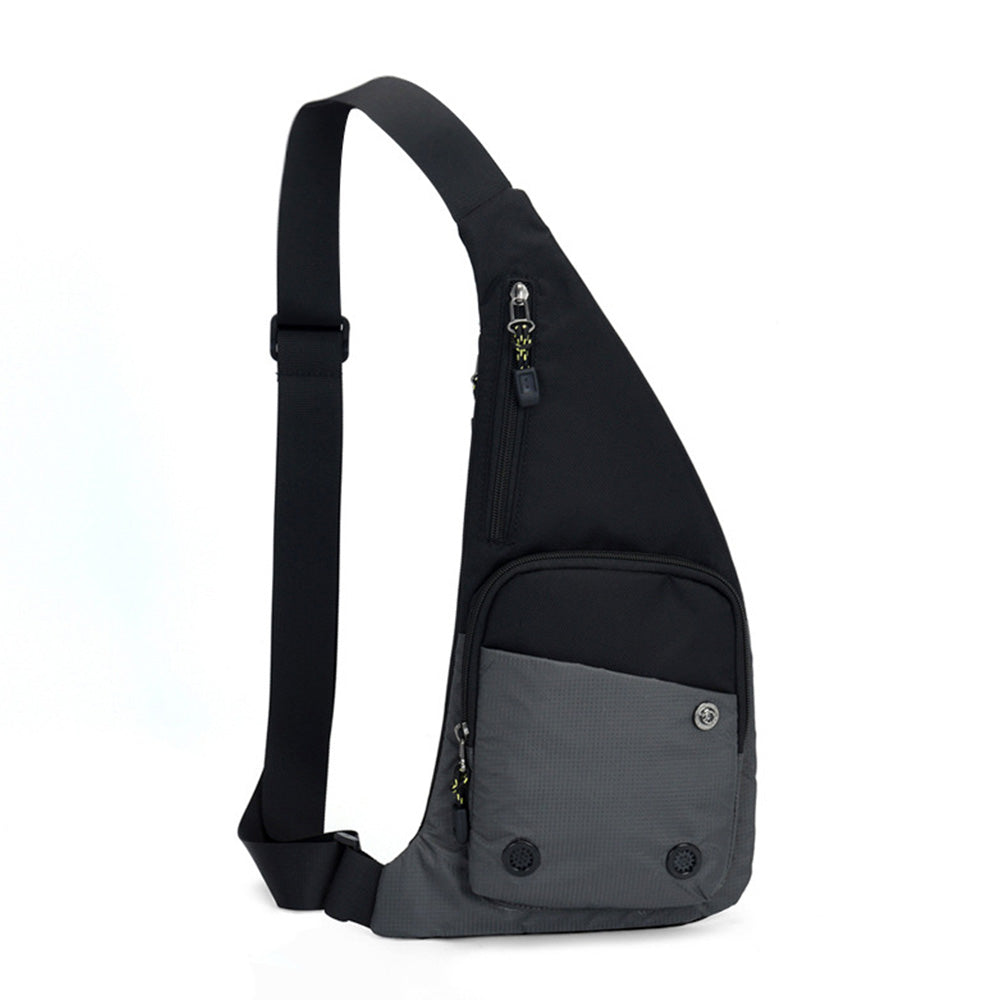 Chest Sling Bag Unisex Large Capacity-Drak Grey