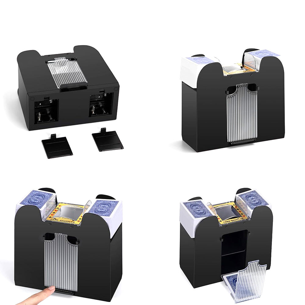 6-Deck Automatic Electric Card Shuffler ââ‚?Battery Operated
