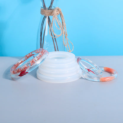 4 Sizes DIY Resin Bangle Mold Set Silicone Bangle Bracelet Mold
