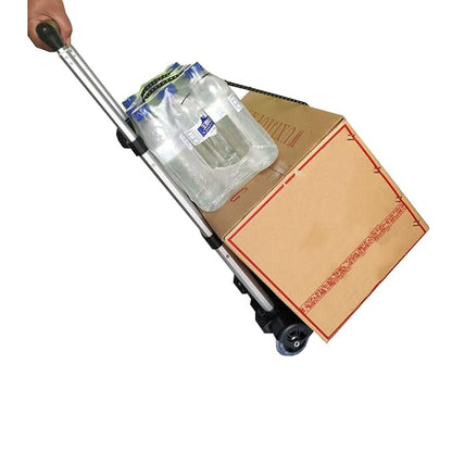 Small Folding Hand Truck with 2 Wheels Foldable Luggage Cart for Airport Travel Moving