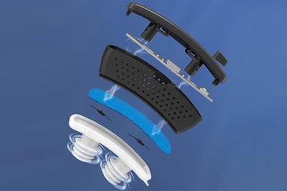 2Pcs Anti Snoring Devices with Fixing Strap Electric Snore Stopper Wearable 6-Speed Anti-snoring Chin Massager Stop Snore