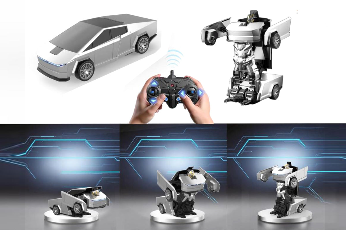 Transform Remote Control Cars Cyber Truck Remote Control Car with Light Effect-Tesla