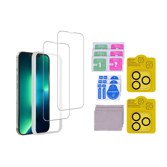 For iPhone 15 Series Screen Protector Films and Lens Films Set Tempered Glass Screen Protectors