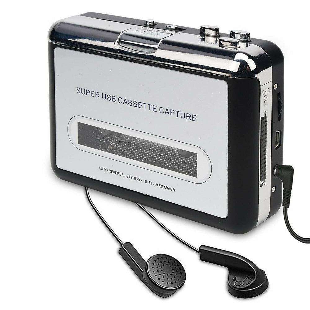 USB Cassette to MP3 Converter Player for PC Recording