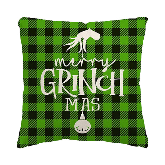 Christmas Pillow Covers Cute Print Throw Cushion Case for Couch Sofa Bed Bedroom Home Decor-Style 7