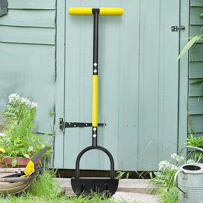 Ergonomic Manual Lawn Edger Half Moon Saw-Tooth Edger for Cleaning Edges Along Sidewalks Garden Beds