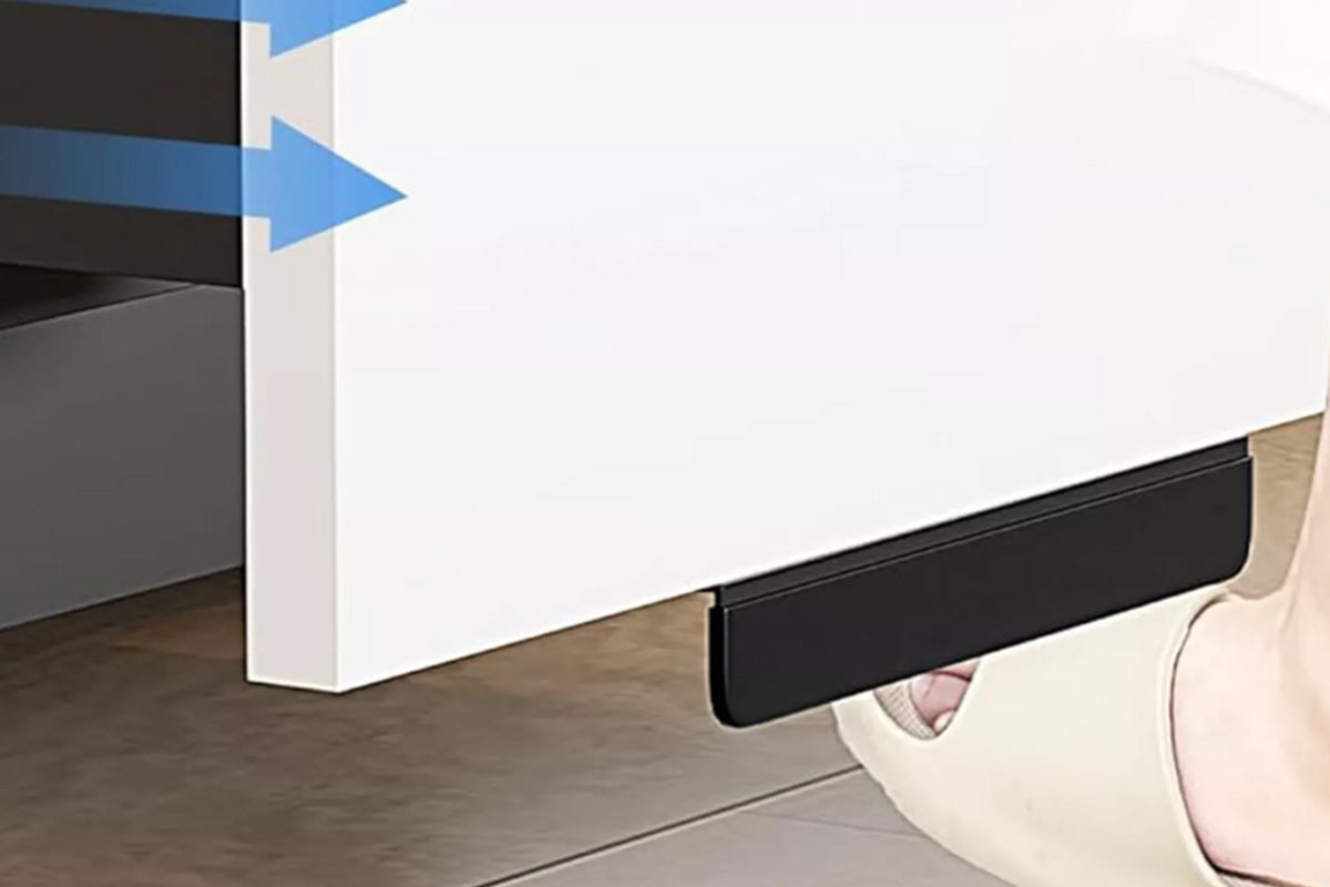 Cabinet Foot Pull For Trash Drawer Touchless Hands Free Design For Full Overlay Cabinet Door
