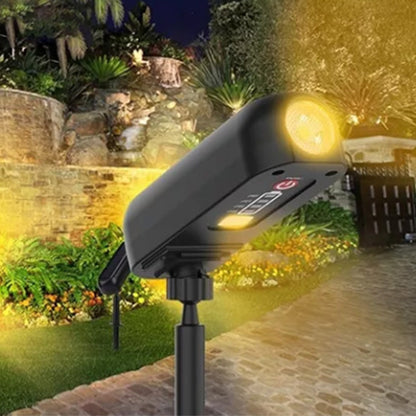 2Pcs Solar LED Spotlights Garden Path Landscape Tree Decorative Spot Lights