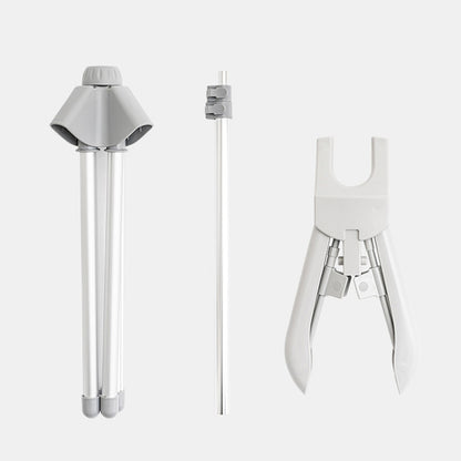 Foldable Garment Steamer Stand Adjustable Clothes Steaming Rack with Storage Bag