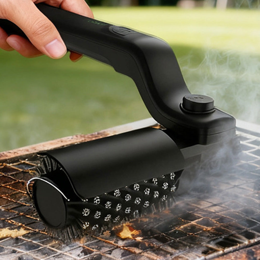 Electric Rotary Cordless Grill Cleaning Brush with Adjustable Angle