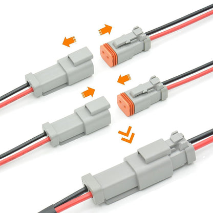 10 Kit 2 Pin Connectors for DT Deutsch